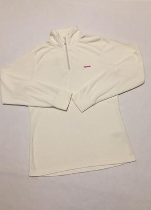 Флисовая кофта reebok оригинальная тёплая флиска реглан