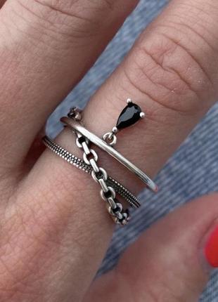 Серебряная стильная кольца 925