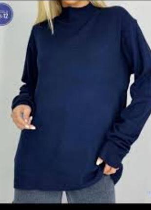 Шерстяной свитер джемпер батал шерсть мериноса marz unisex