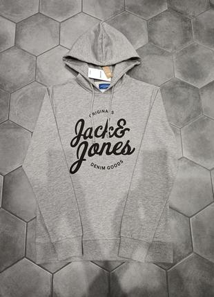 Худи jack and jones size s original fleece балахон кофта с капюшоном