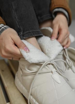 Женские дутики beige fm 500-4 на зиму