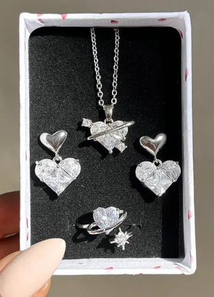 Набор y2k сердца