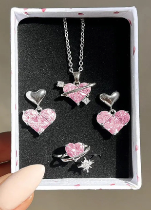 Набор y2k розовые сердечки