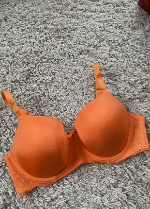 Шикарний бюстгалтер в помаранчевому кольорі,george,p.80 е/f,85 e/85f/90e/90f