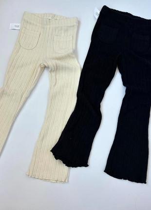 Теплые леггинсы брюки брюки брючины zara для девочки hm mango next gap george