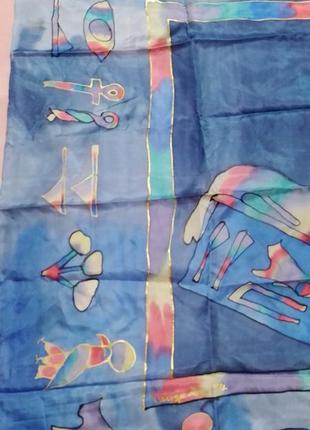 Шелковый платок 90*86 см3 фото