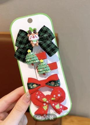 Заколки новогодние