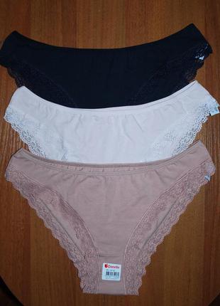 Набір 3 шт трусики сліпи ххл донелла donella мереживо