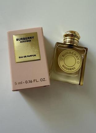 Парфюмированная вода burberry goddess, 5 мл