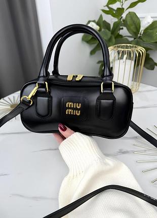 Женская сумка miu miu arcadie leather Grid bag