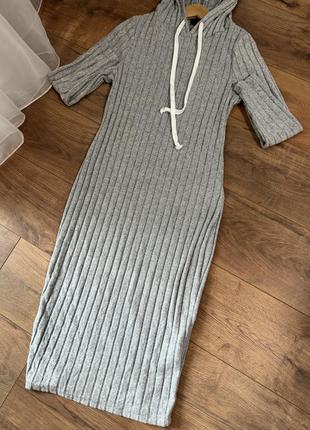 Платье миди теплое платье2 фото