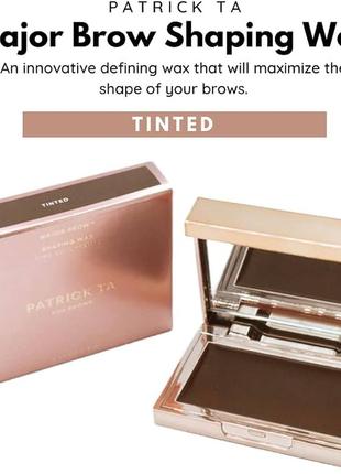 Инновационный гель воск для бровей patrick ta major brow shaping wax
