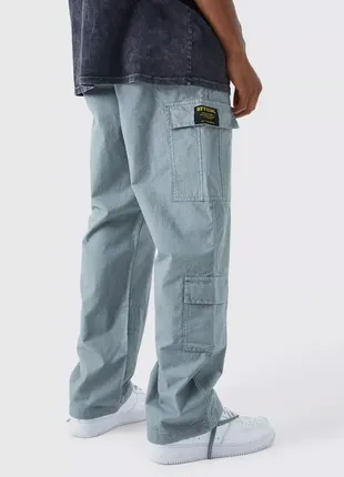 Мужские брюки карго boohoo relaxed multii cargo