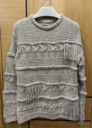 Свитер женский, цвет светло-серый меланж, бренд pepe jeans