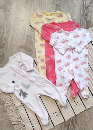 Чоловічок next 3шт на 3-6м, як новi