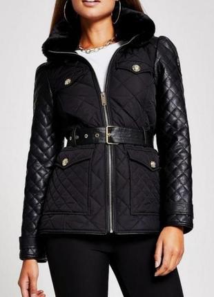 Куртка river island xs. куртка с поясом