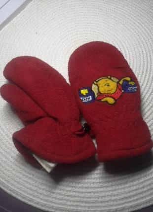 Флисовые перчатки на 2-4 года