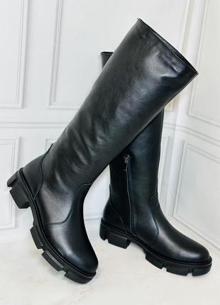Высокие сапоги под заказ деми зима 36-43р все цвета