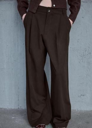 Брюки с защелками zara