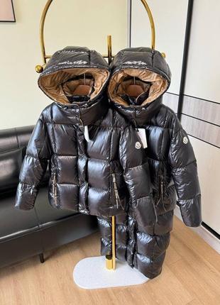 Пуховик монклер, натуральный пух. ( medium, long)