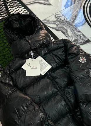 Чоловіча чорна куртка/пуховик moncler maya зимова /монкрил