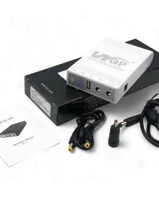 Безперебійник для роутера ups wgp-103 10400 mah на 5v 9v 12v білий
