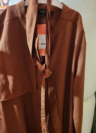 Коричнева сукня-рубашка vero moda