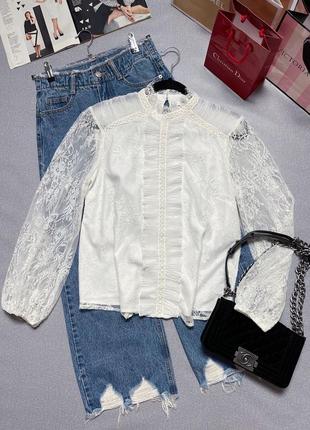 Неймовірно гарна біла блуза river island