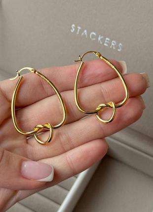 Серьги узелки селин