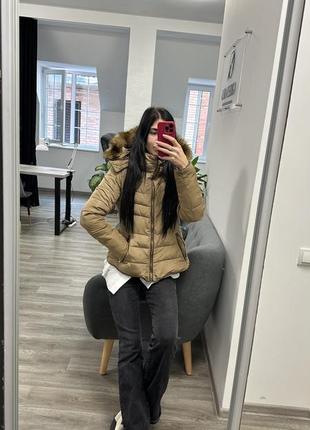 Куртка жіноча бежева/ куртка зимова zara