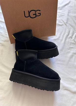 Угги угги угги ugg classic mini dipper boot black