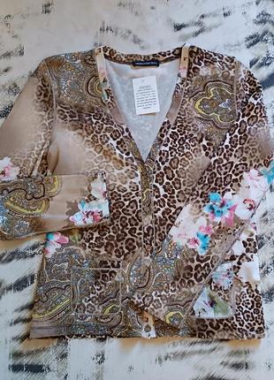 Кофта с леопардовым принтом