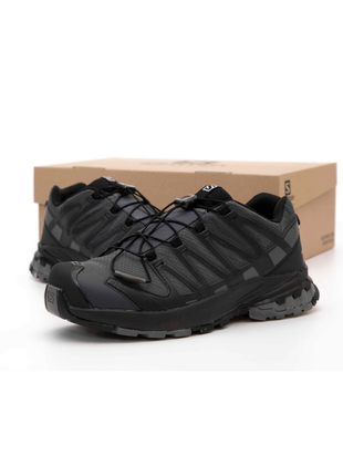 Мужские водонепроницаемые трекинговые кроссовки salomon xa pro gore-tex black