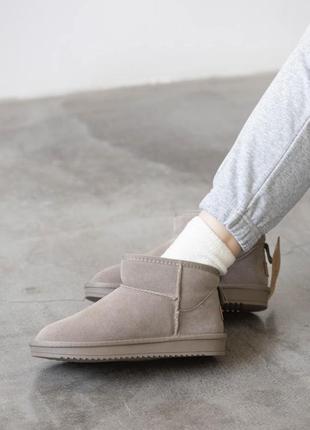 Угги уггі угг Женские зимние угги sport ugg light grey metallic suede наложка