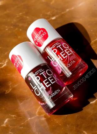 Тінт для губ та щік Laka fruity glam lip tint 101 joyful 4.5g tint