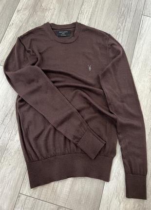 Чоловічій шикарний светр 100 % merino wool allsaints