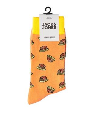 Шкарпетки jack&jones junk sock tangerine