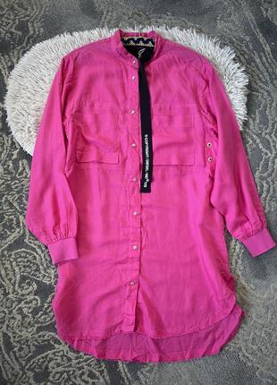 Неймовірна рожева сорочка -сукня від diesel