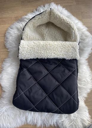 Зимний теплый конверт в коляску