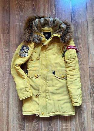 Alpha industries парка, зимова куртка, аляска