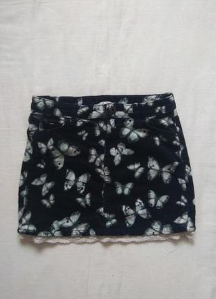 Юбка на девочку в бабочки h&m
