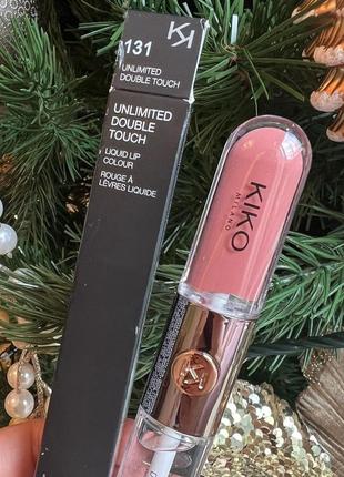 Рідка помада для губ kiko milano unlimited double touch