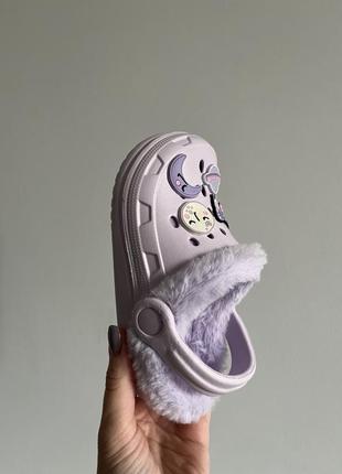 Кроксы / тапочки детские next утепленные