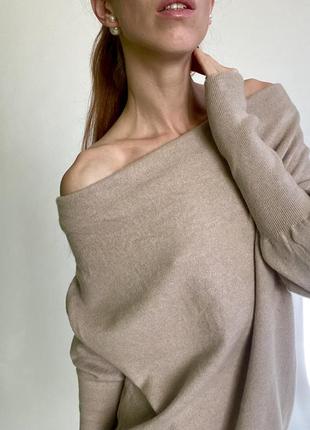 Вовняний кашеміровий шовковий светр fabiana filippi