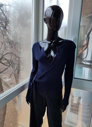 Шелковый кардиган на запах armand ventilo