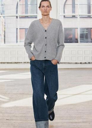 Кардиган женский серый мягкий zara new