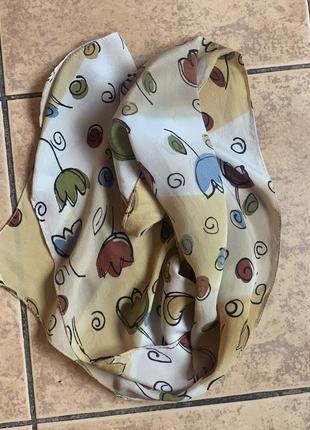 Шаллик шарф 100% саржевый шелк