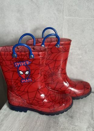 250 грн ризиняки гумові чоботи дитячі spider man marvel