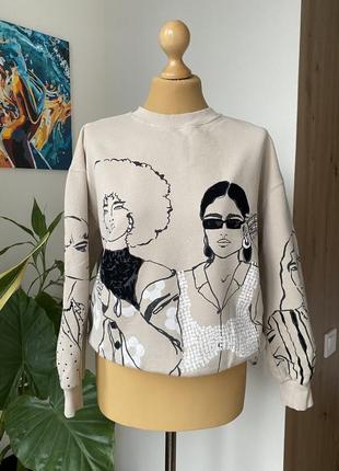 Кофта свитшот zara