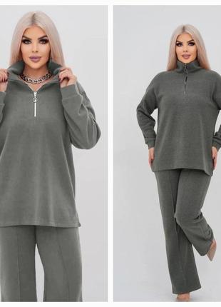 Жіночий теплий брючний ангоровий костюм двійка трикотажний ,женский тёплый брючный ангоровый костюм двойка на зиму5 фото